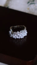 Star Dew Ring – Pearl & Silver Organic Ring