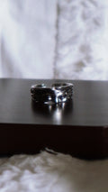 The Gaze Ring — Sculptural Face Wide Band Ring