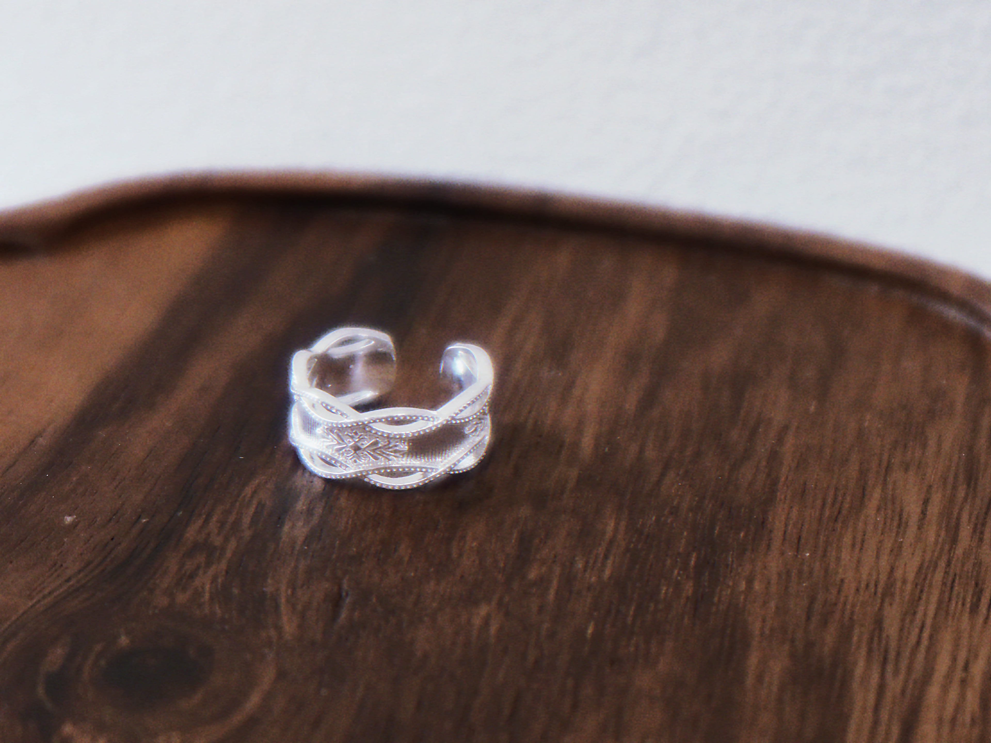 The Frost Lattice - Crystalline Sterling Silver Ring