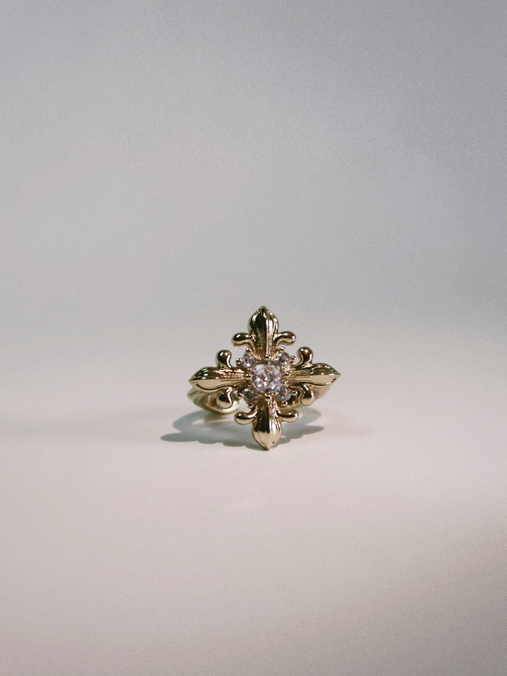The Golden Iris - Statement Ring in 18K Gold Plated Eco Brass