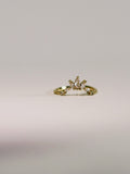 The Sovereign Trinity: The Crown — Gold Plated Eco-Brass Marquise Cubic Zirconia Ring