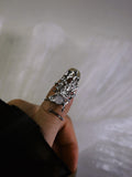 The Web. Sterling Silver Spiderweb Armor & Knuckle Ring