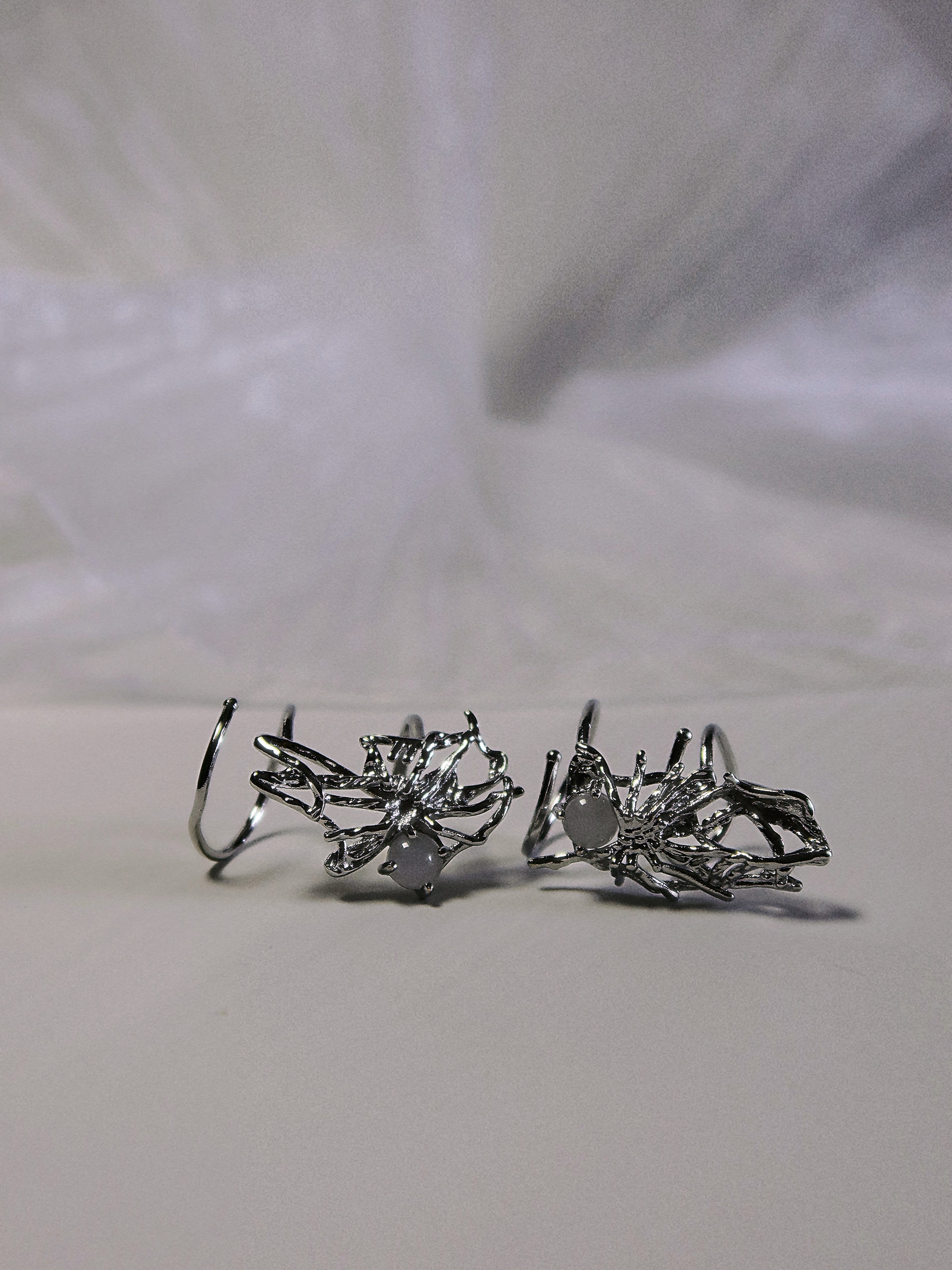 The Web. Sterling Silver Spiderweb Armor & Knuckle Ring